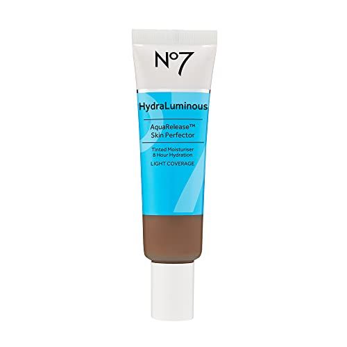 No7 HydraLuminous AquaRelease Skin Perfector - Hydrating Tinted Moisturizer & Foundation for Face - Ceramides & Vitamin B5 for Long Lasting Skin Hydration (30 ml)