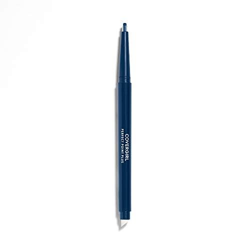 CoverGirl Perfect Point Plus Eyeliner Pencil, Midnight Blue, Long-Lasting, Versatile Navy Eyeliner, Soft Smudging Tip, No Sharpening Needed, Pack of 1