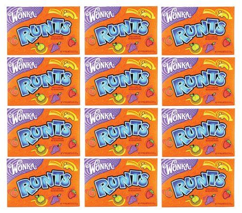 Wonka Runts Artificially Flavored Candy: 12 Packs of 5 Oz - Dt20