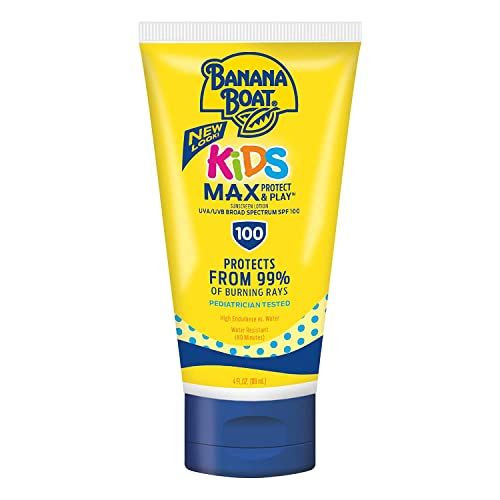 Banana Boat Kids Max Protect & Play Broad Spectrum Sunscreen SPF 100 4 oz