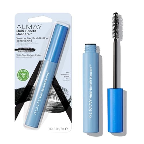 Almay Mascara, Volume, Length, Definition & Conditioning, Multi-Benefit Eye Makeup, Hypoallergenic and-Fragrance Free